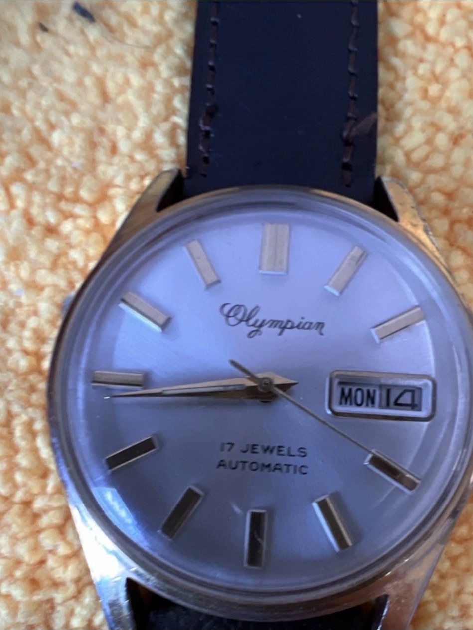 Classic Olympian White Dial Automatic Wristwatch